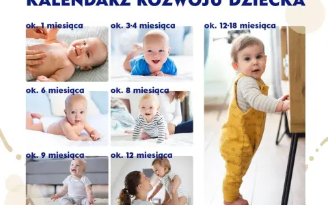 Kalendarz rozwoju dziecka: od 1 miesiąca do 18 miesięcy. Każdy etap to nowy skok rozwojowy i nowe umiejętności malucha.